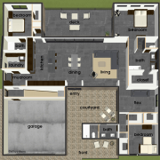 Courtyard23 Semi-Custom Home Plan | 61custom | Contemporary & Modern ...