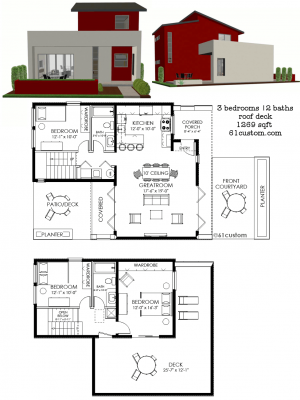 Casita Plan Small Modern House Plan 61custom 