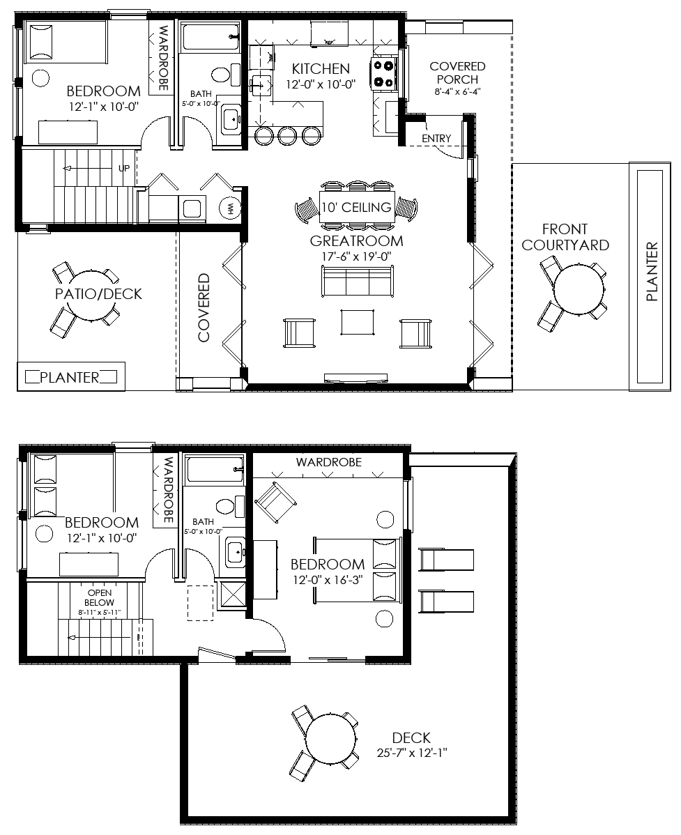 Contemporary Small House Plan 61custom Contemporary Modern