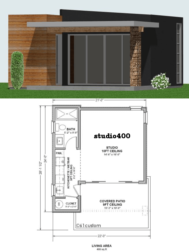 Studio Tiny House Floor Plans