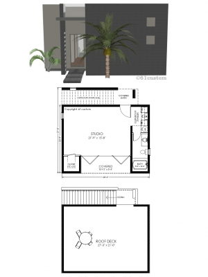 studio531: Modern Guest House Plan | 61custom