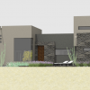 luxury modern courtyard house plan | 61custom