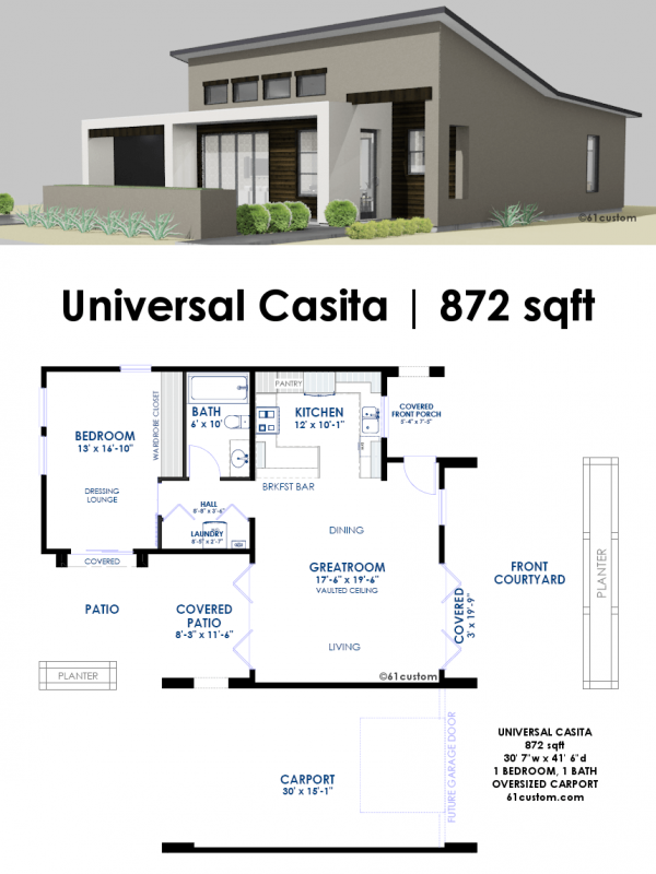 Universal Casita House Plan | 61custom