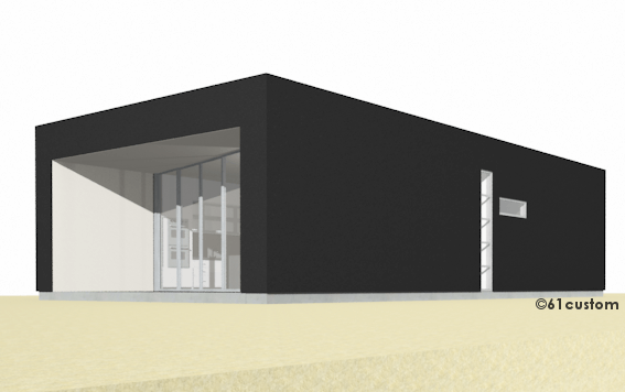 the minimalist: Small Modern House Plan | 61custom | Contemporary