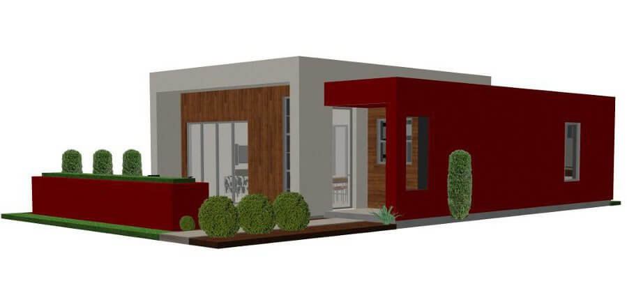 Casita Plan Small Modern House Plan 61custom Contemporary Modern House Plans