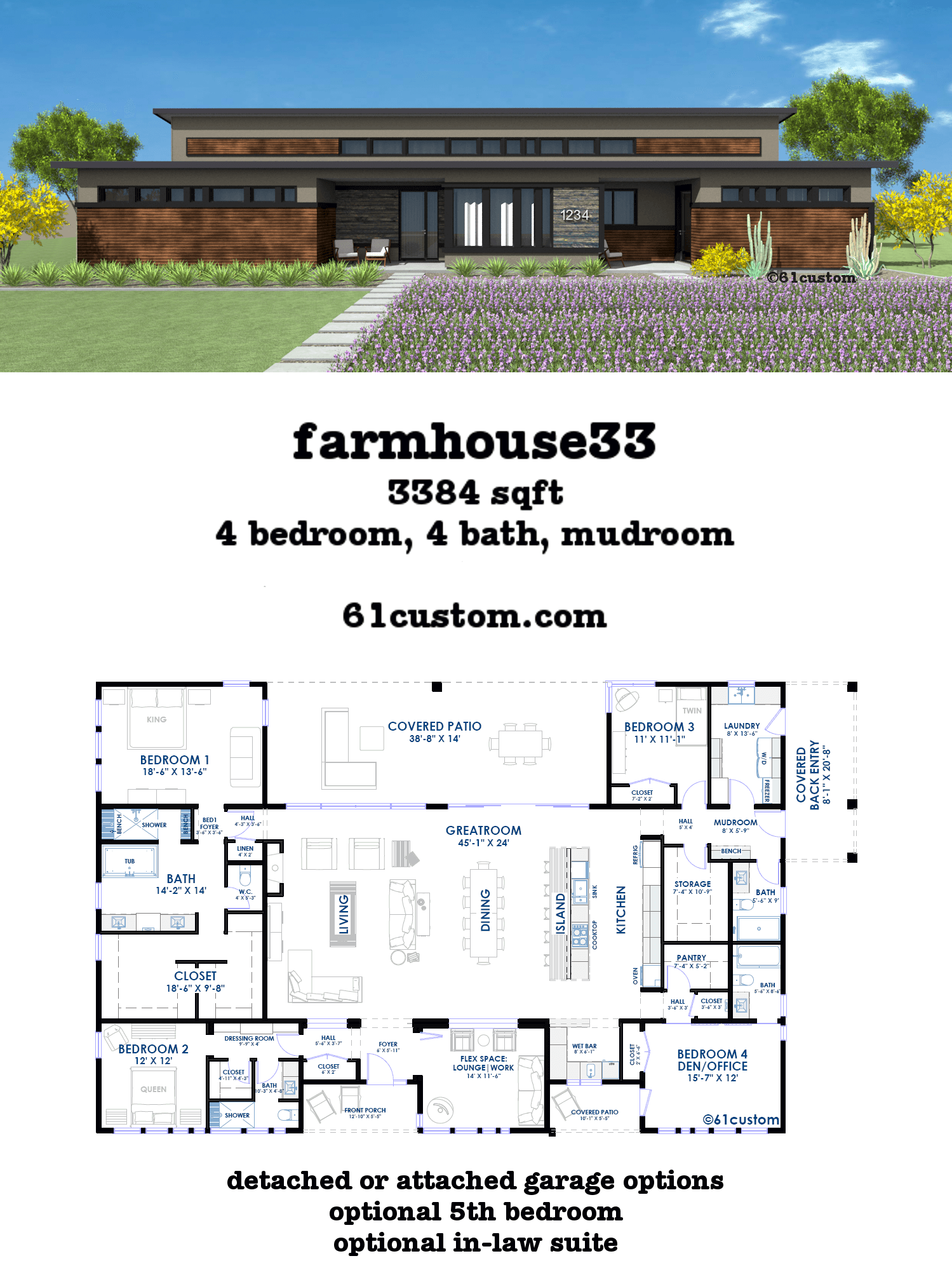 farmhouse33 modern  farmhouse plan  61custom 