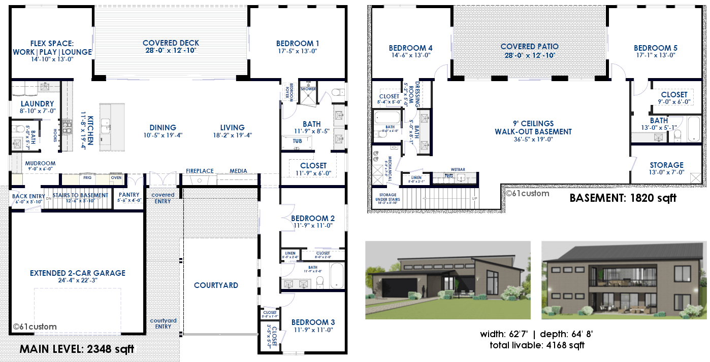 Semi Custom  Home  Plans  61custom Modern Home  Plans 